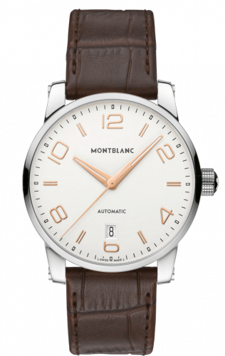 TimeWalker Date Automatic 39 Silver / Red Gold Numerals