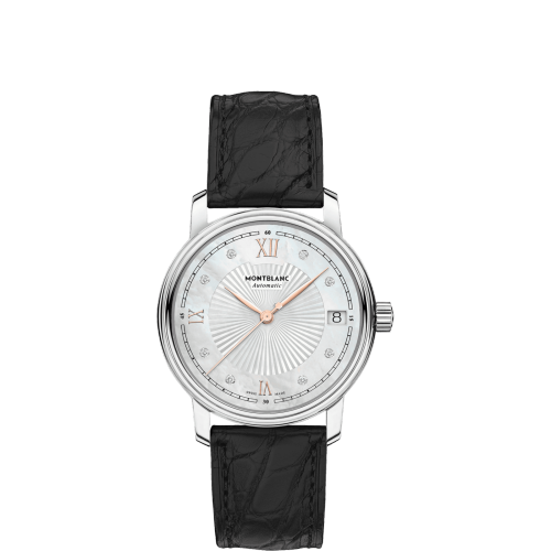 Tradition Date Automatic 32mmStainless Steel / MOP / Alligator
