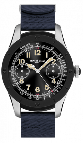 Summit Stainless Steel / PVD Bezel / Blue Rubber
