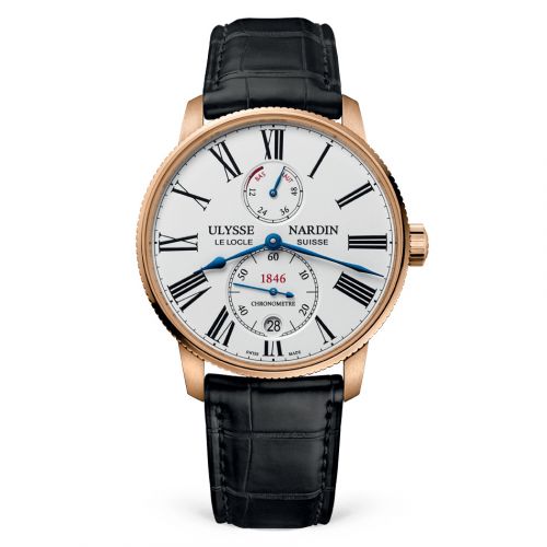 Marine Torpilleur Rose Gold / White / Alligator