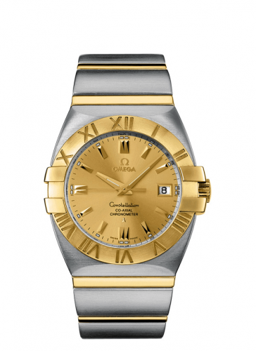Constellation Co-Axial 38 Double Eagle Stainless Steel / Yellow Gold / Champagne