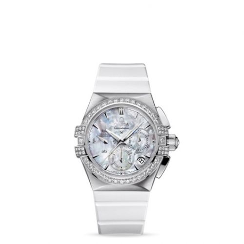 Constellation Co-Axial 35 Chronograph Double Eagle Stainless Steel / MOP / Rubber