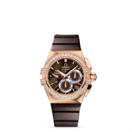 Constellation Co-Axial 35 Chronograph Double Eagle Red Gold / Brown / Rubber