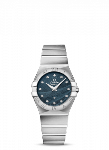 Constellation Quartz 27 Brushed Stainless Steel / Blue Feather