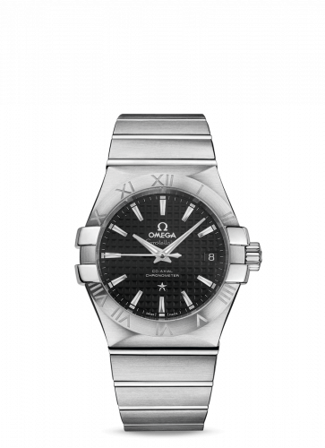 Constellation Co-Axial 35 Stainless Steel / Black Clous de Paris