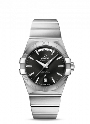 Constellation Co-Axial 38 Day-Date Stainless Steel / Black
