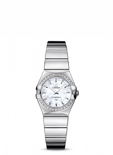 Constellation Quartz 24 Polished Stainless Steel / Diamond Bezel / MOP