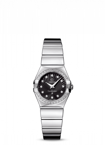 Constellation Quartz 24 Polished Stainless Steel / Diamond / Black Supernova