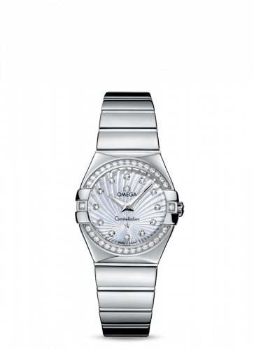 Constellation Quartz 27 Polished Stainless Steel / Diamond / MOP Supernova