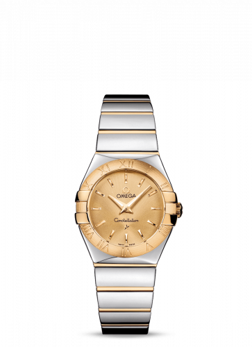 Constellation Quartz 27 Polished Stainless Steel / Yellow Gold / Champagne