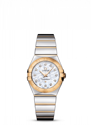 Constellation Quartz 27 Polished Stainless Steel / Yellow Gold / MOP