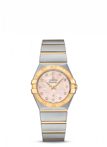 Constellation Quartz 27 Brushed Stainless Steel / Yellow Gold / Pink MOP