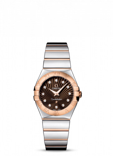 Constellation Quartz 27 Polished Stainless Steel / Red Gold / Brown Supernova