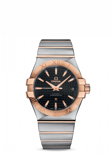 Constellation Co-Axial 35 Stainless Steel / Red Gold / Black
