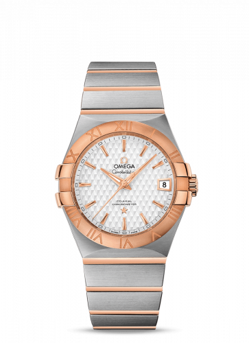 Constellation Co-Axial 35 Stainless Steel / Red Gold / Lozenge Silver