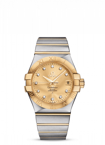 Constellation Co-Axial 35 Stainless Steel / Yellow Gold / Champagne