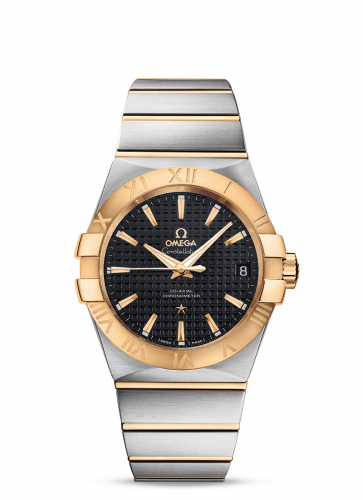 Constellation Co-Axial 38 Stainless Steel / Yellow Gold / Lozenge Black