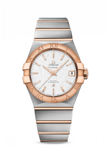 Constellation Co-Axial 38 Stainless Steel / Red Gold / Silver Silk