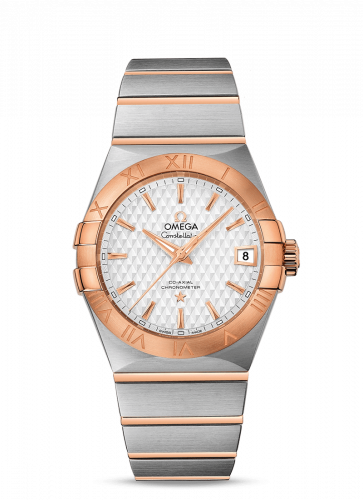 Constellation Co-Axial 38 Stainless Steel / Red Gold / Silver Lozenge