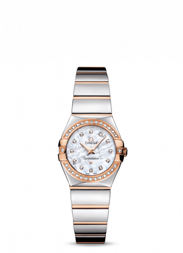 Constellation Quartz 24 Polished Stainless Steel / Red Gold / Diamond / MOP