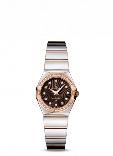 Constellation Quartz 24 Polished Stainless Steel / Red Gold / Diamond / Brown Supernova