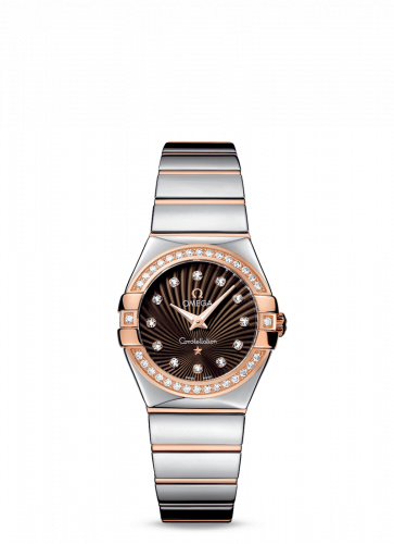 Constellation Quartz 27 Polished Stainless Steel / Red Gold / Diamond / Brown Supernova