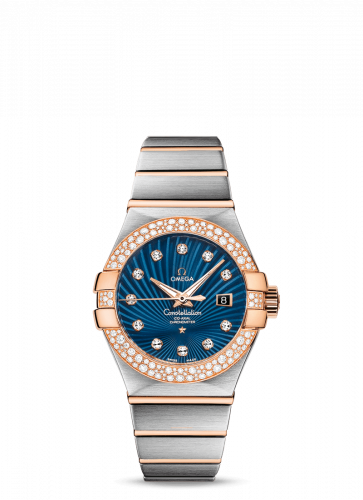 Constellation Co-Axial 31 Stainless Steel / Red Gold / Snow / Blue Supernova