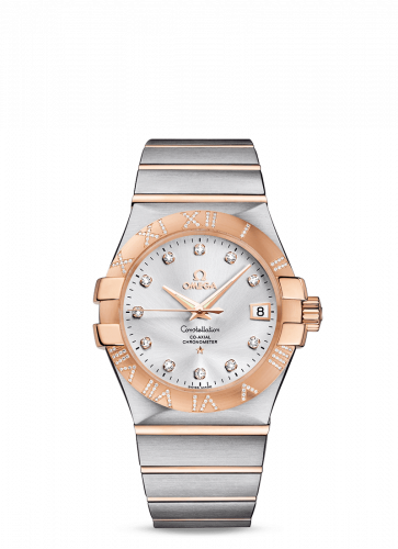 Constellation Co-Axial 35 Stainless Steel / Red Gold / Diamond / Silver
