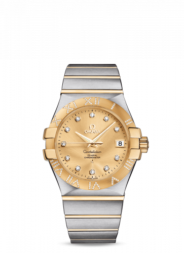 Constellation Co-Axial 35 Stainless Steel / Yellow Gold / Diamond / Champagne