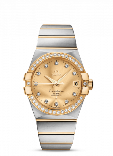 Constellation Co-Axial 38 Stainless Steel / Yellow Gold / Diamond / Champagne
