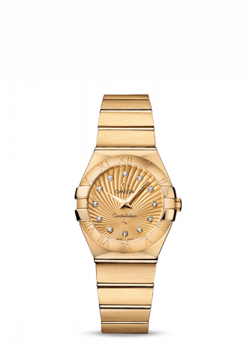Constellation Quartz 27 Brushed Yellow Gold / Champagne Supernova