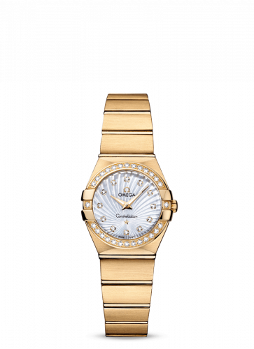 Constellation Quartz 24 Brushed Yellow Gold / Diamond / MOP Supernova