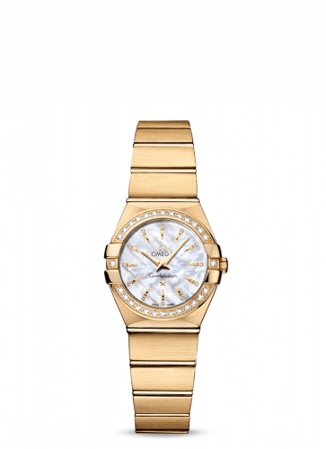 Constellation Quartz 24 Brushed Yellow Gold / Diamond / MOP