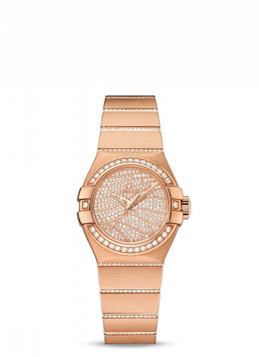 Constellation Co-Axial 27 Brushed Red Gold / Diamond / Diamond Wave