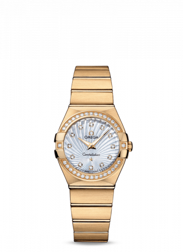 Constellation Quartz 27 Brushed Yellow Gold / Diamond / MOP Supernova