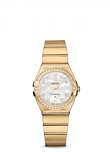 Constellation Quartz 27 Brushed Yellow Gold / MOP Omega