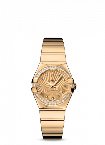 Constellation Quartz 27 Polished Yellow Gold / Diamond / Champagne Supernova
