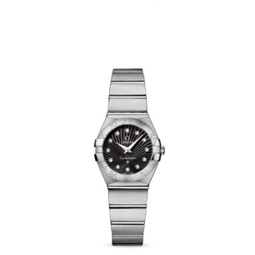 Constellation Quartz 24 Brushed Stainless Steel / Black Supernova