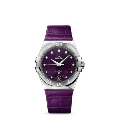 Constellation Quartz 35 Stainless Steel / Purple Supernova / Alligator