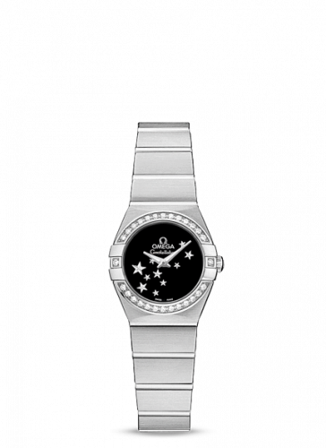 Constellation Quartz 24 Brushed Stainless Steel / Diamond / Black Star