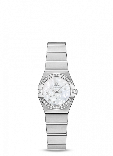 Constellation Quartz 24 Brushed Stainless Steel / Diamond / MOP Star