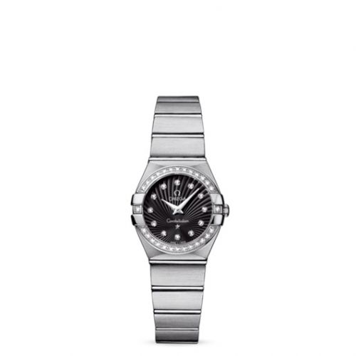 Constellation Quartz 24 Brushed Stainless Steel / Diamond / Black Supernova