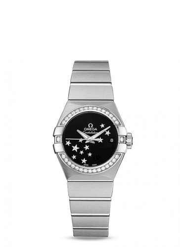 Constellation Co-Axial 27 Brushed Stainless Steel / Diamond / Black Stars