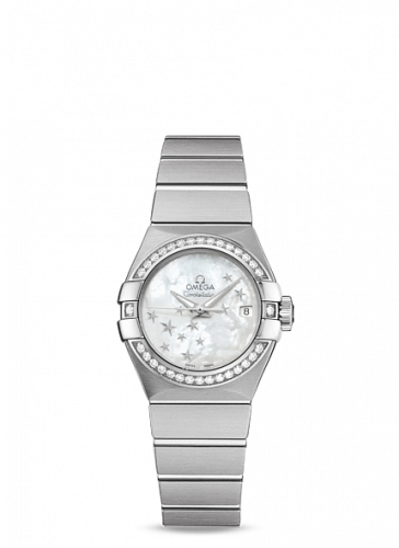 Constellation Co-Axial 27 Brushed Stainless Steel / Diamond / MOP Stars