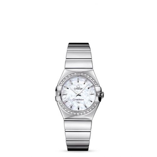 Constellation Quartz 27 Polished Stainless Steel / Diamond / MOP