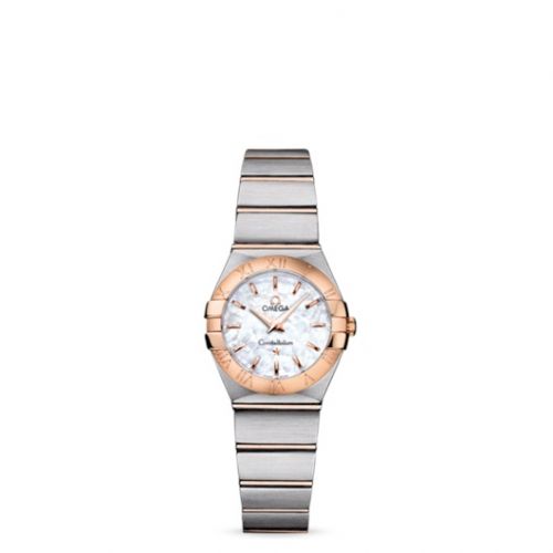 Constellation Quartz 24 Brushed Stainless Steel / Red Gold / MOP