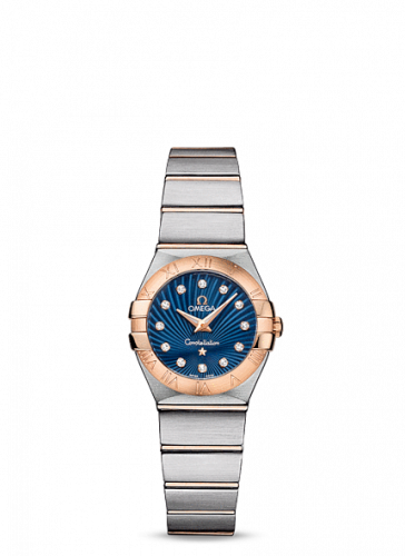Constellation Quartz 24 Brushed Stainless Steel / Red Gold / Blue Supernova