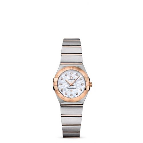 Constellation Quartz 24 Brushed Stainless Steel / Red Gold / MOP