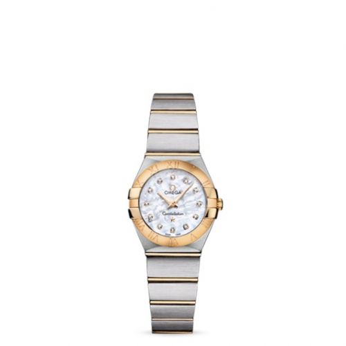 Constellation Quartz 24 Brushed Stainless Steel / Yellow Gold / MOP