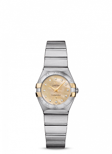 Constellation Quartz 24 Brushed Stainless Steel / Gold Claws / Champagne MOP